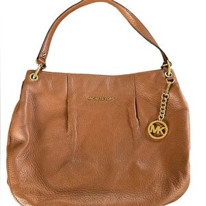 Michael Kors Brown Leather Shoulder Bag